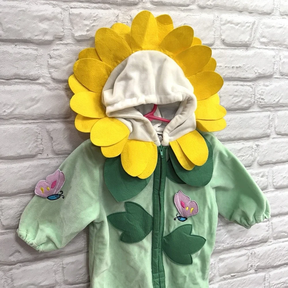 Sunflower Infant Halloween Costume 12 Months Halloween Bodysuit Warm Ships Fast!
